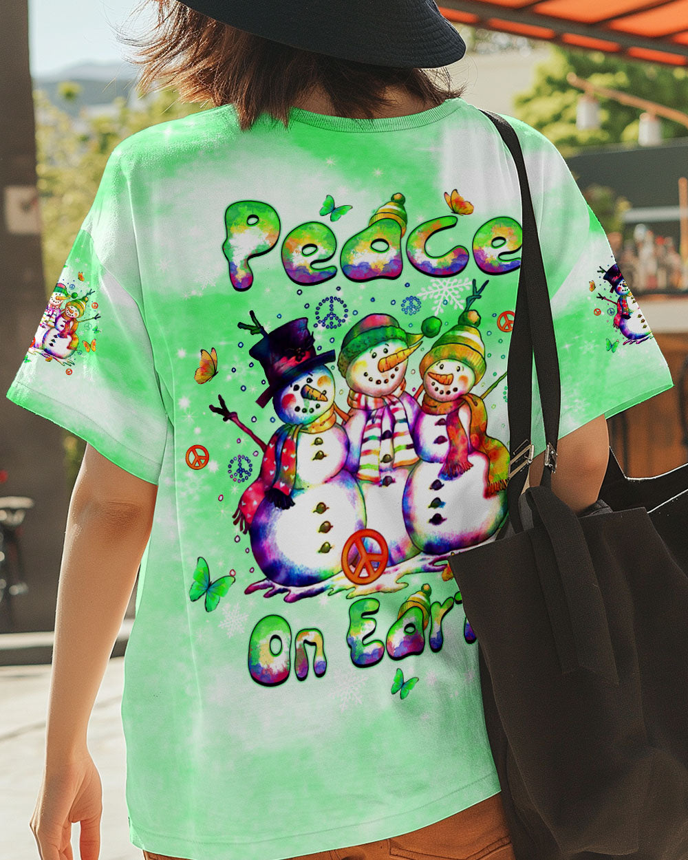 PEACE ON EARTH SNOWMAN CHRISTMAS ALL OVER PRINT - TLTW0510245