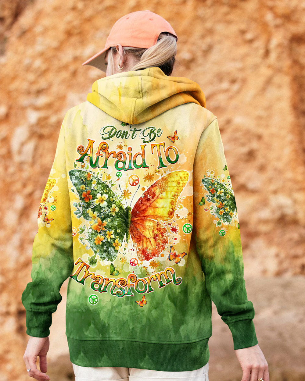 DON'T BE AFRAID TO TRANSFORM BUTTERFLY ALL OVER PRINT  - TLTW0512245