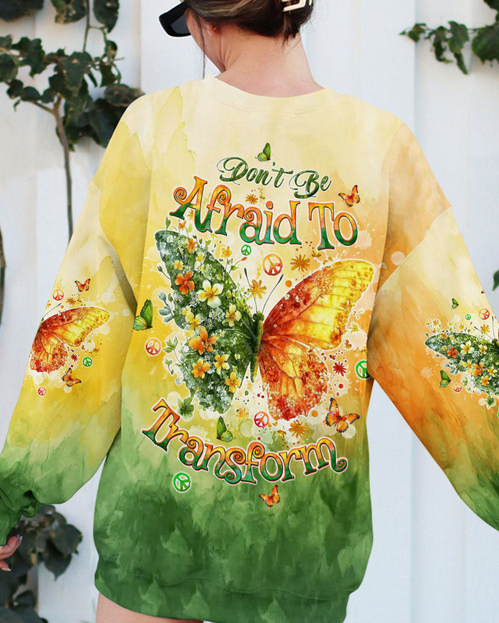 DON'T BE AFRAID TO TRANSFORM BUTTERFLY ALL OVER PRINT  - TLTW0512245
