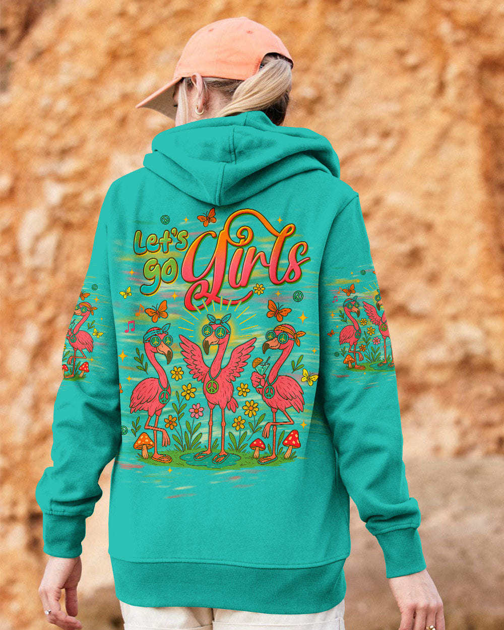 LET'S GO GIRLS FLAMINGO ALL OVER PRINT  - TLTW0514251