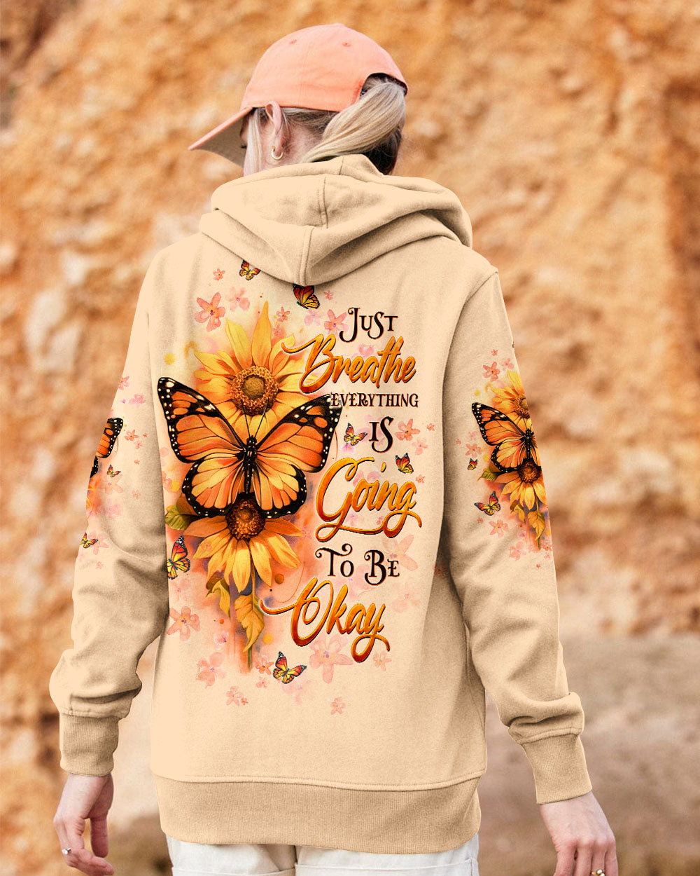JUST BREATHE BUTTERFLY ALL OVER PRINT  - TLTW0603255