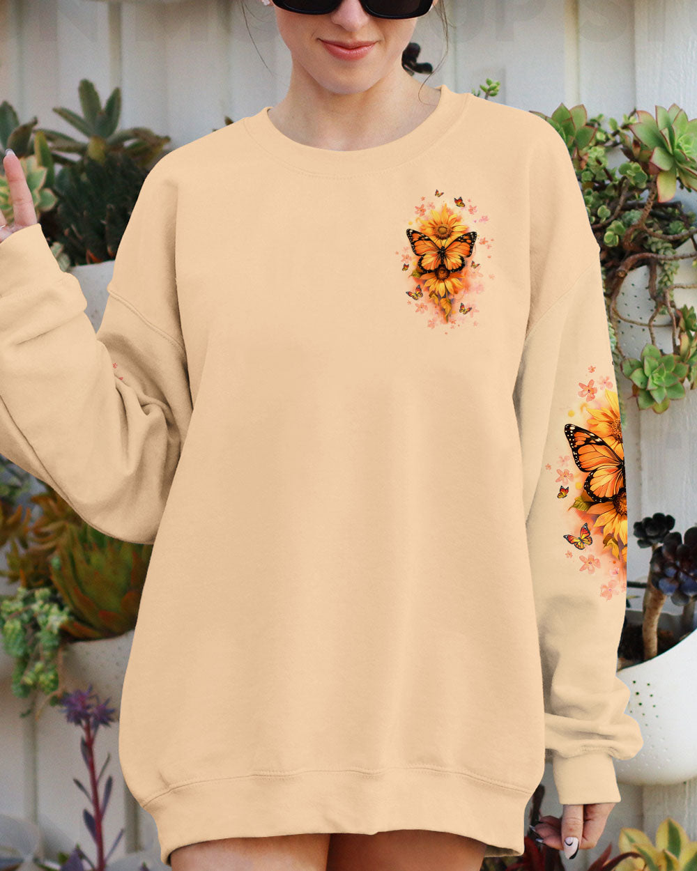 JUST BREATHE BUTTERFLY ALL OVER PRINT  - TLTW0603255