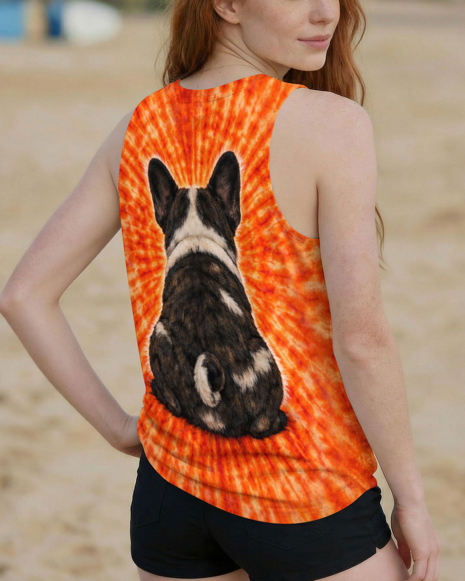 FRENCH BULLDOG ORANGE SWIRL ALL OVER PRINT - TLTW0603263