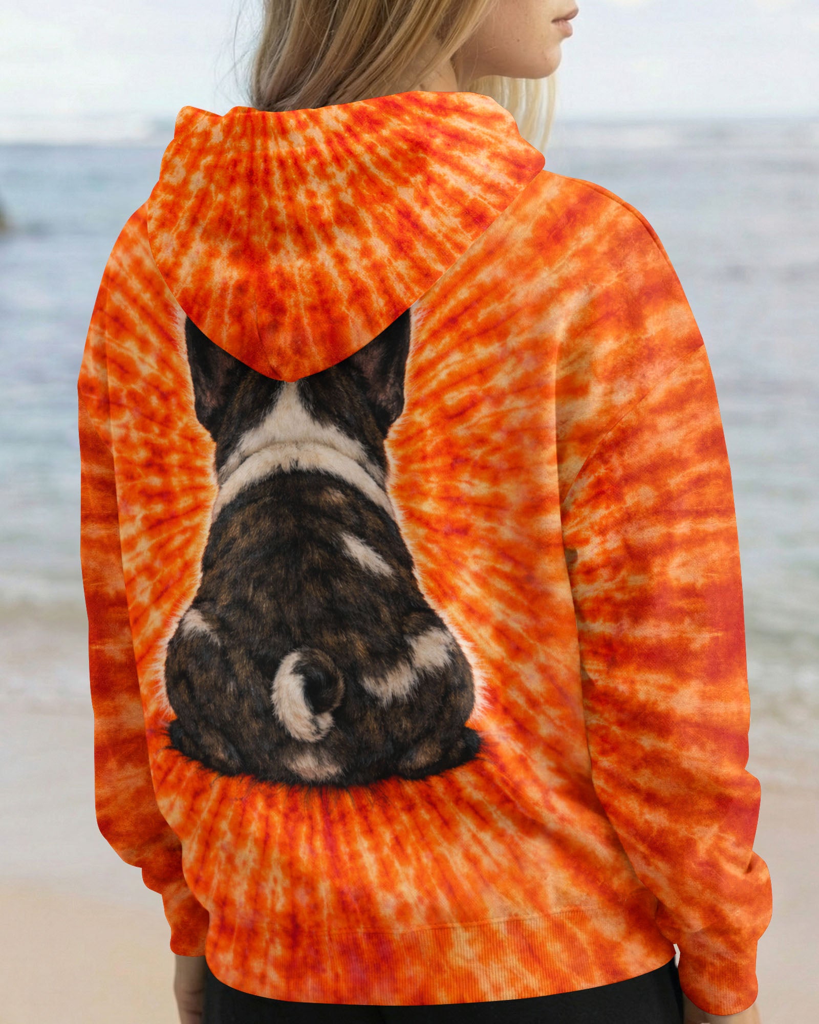 FRENCH BULLDOG ORANGE SWIRL ALL OVER PRINT - TLTW0603263