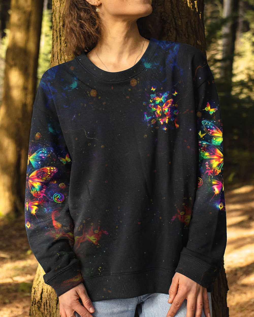 WHEN BUTTERFLIES APPEAR ANGELS ARE NEAR  ALL OVER PRINT - TLTW0605251