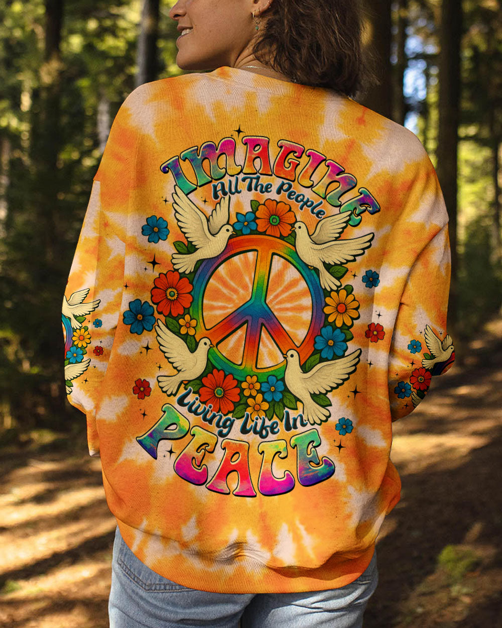 IMAGINE ALL THE PEOPLE LIVING LIFE IN PEACE ALL OVER PRINT - TLTW0606252