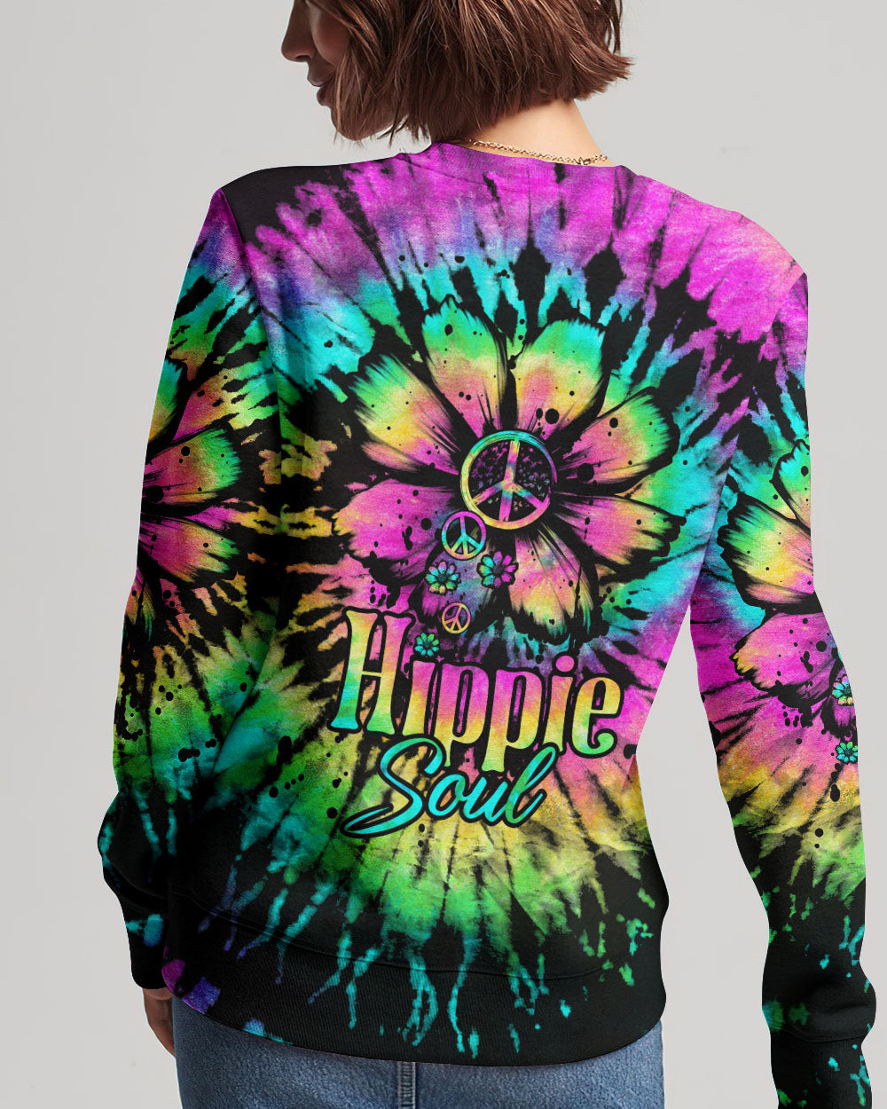 HIPPIE SOUL DAISY TIE DYE COLORFUL ALL OVER PRINT - TLTW0607231