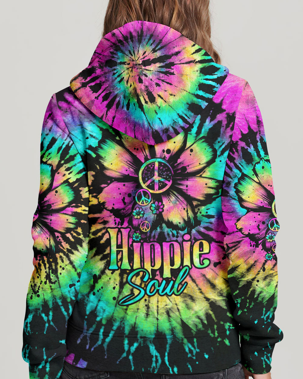 HIPPIE SOUL DAISY TIE DYE COLORFUL ALL OVER PRINT - TLTW0607231