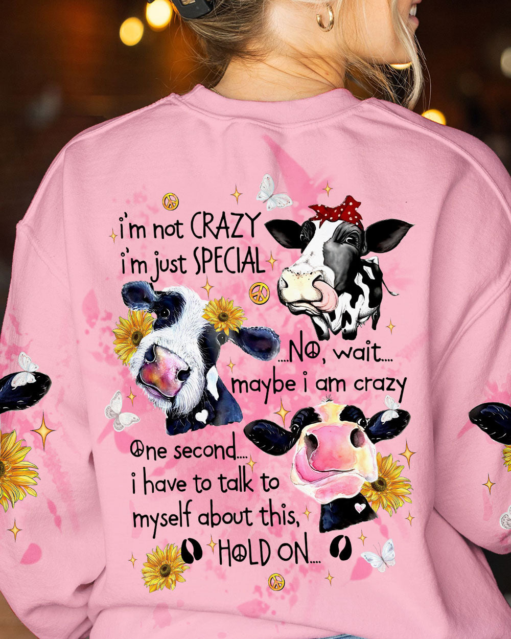 I'M NOT CRAZY COW ALL OVER PRINT - TLTW0609233