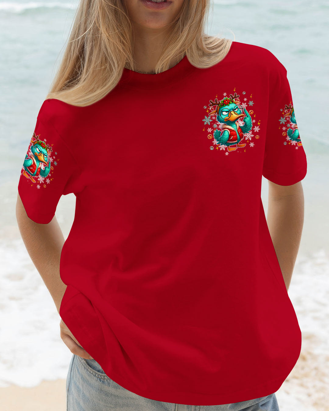 IS THIS JOLLY ENOUGH DUCK CHRISTMAS ALL OVER PRINT - TLTW0610253