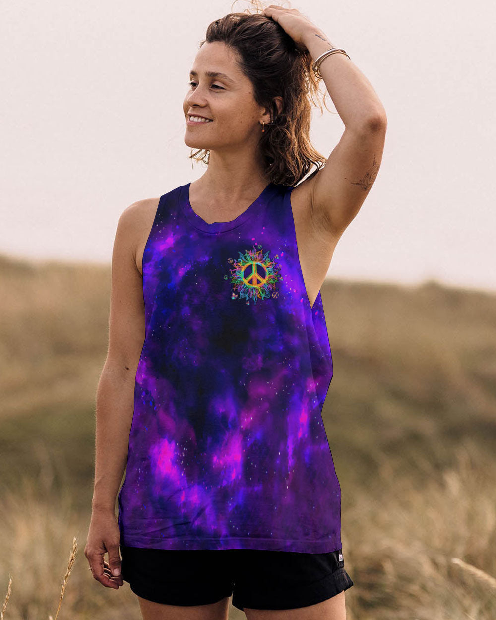 PEACE Y'ALL COLORFUL ALL OVER PRINT - TLTW0611244