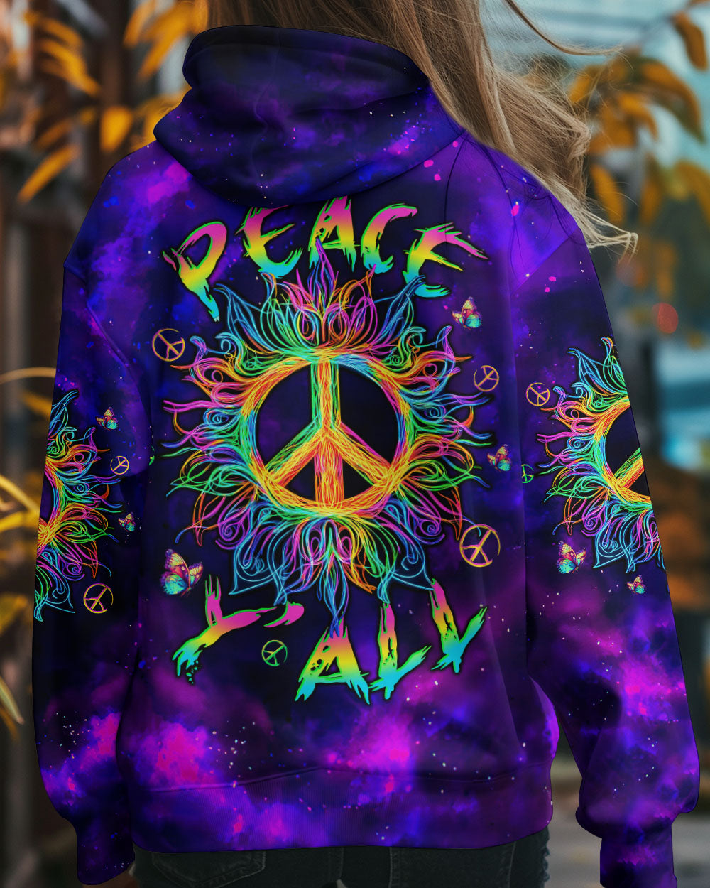 PEACE Y'ALL COLORFUL ALL OVER PRINT - TLTW0611244