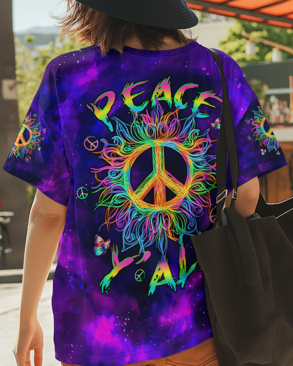 PEACE Y'ALL COLORFUL ALL OVER PRINT - TLTW0611244