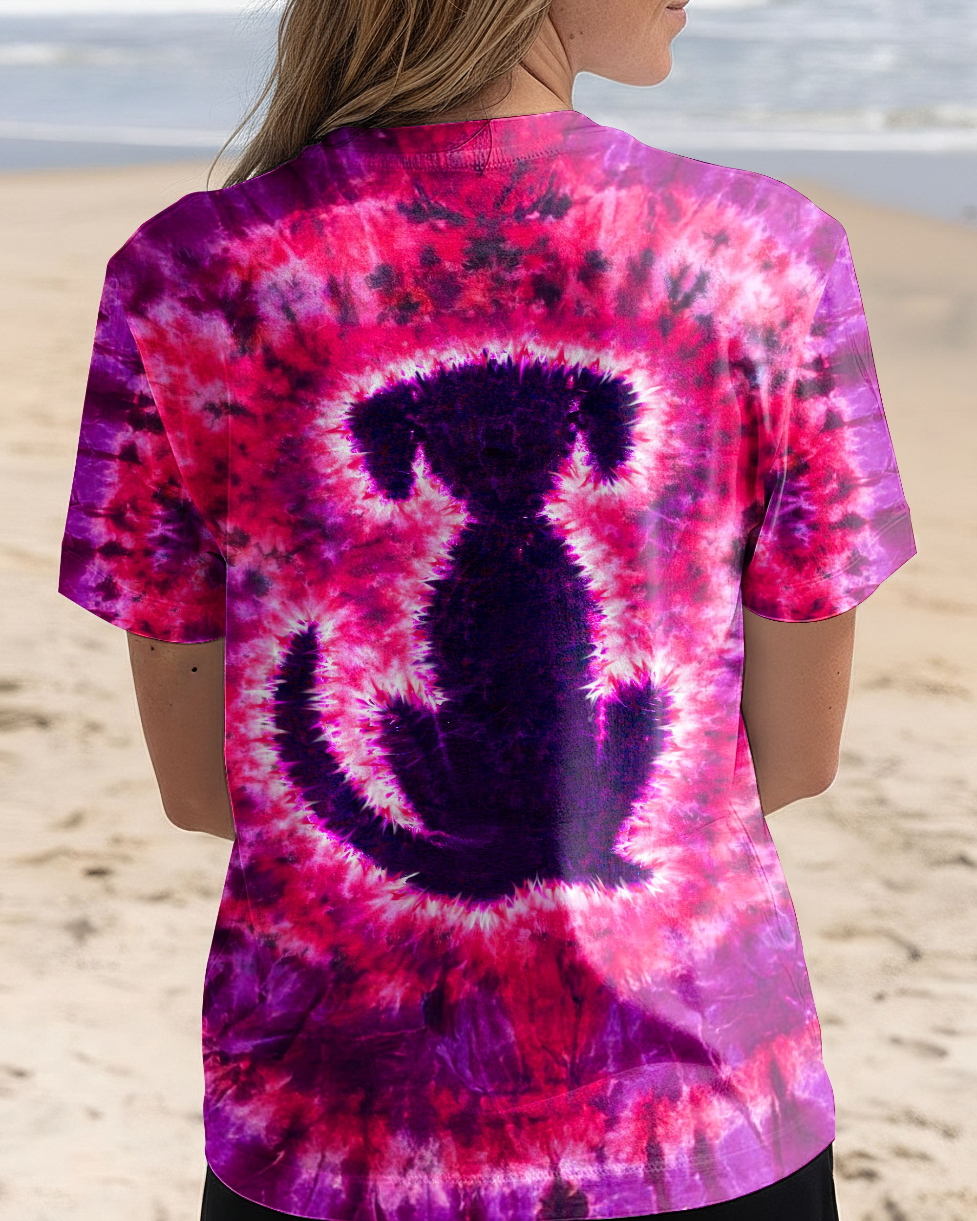 LABRADOR DOG PINK & PURPLE SWIRL ALL OVER PRINT   - TLTW0701261