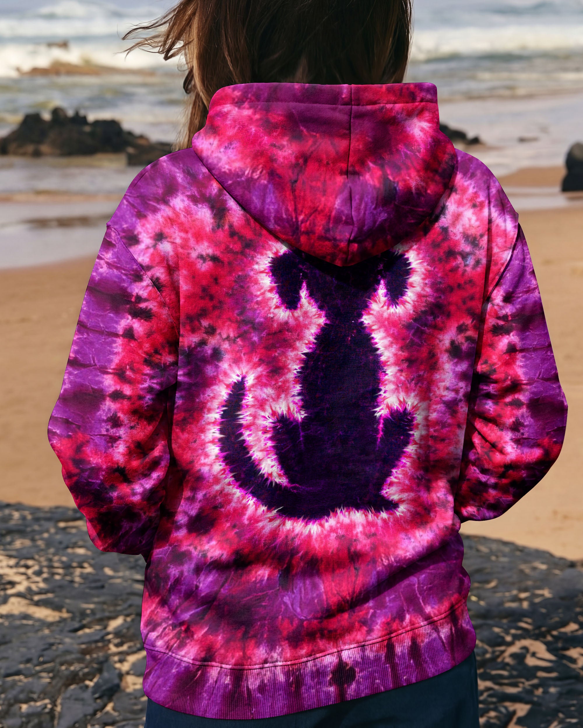 LABRADOR DOG PINK & PURPLE SWIRL ALL OVER PRINT   - TLTW0701261