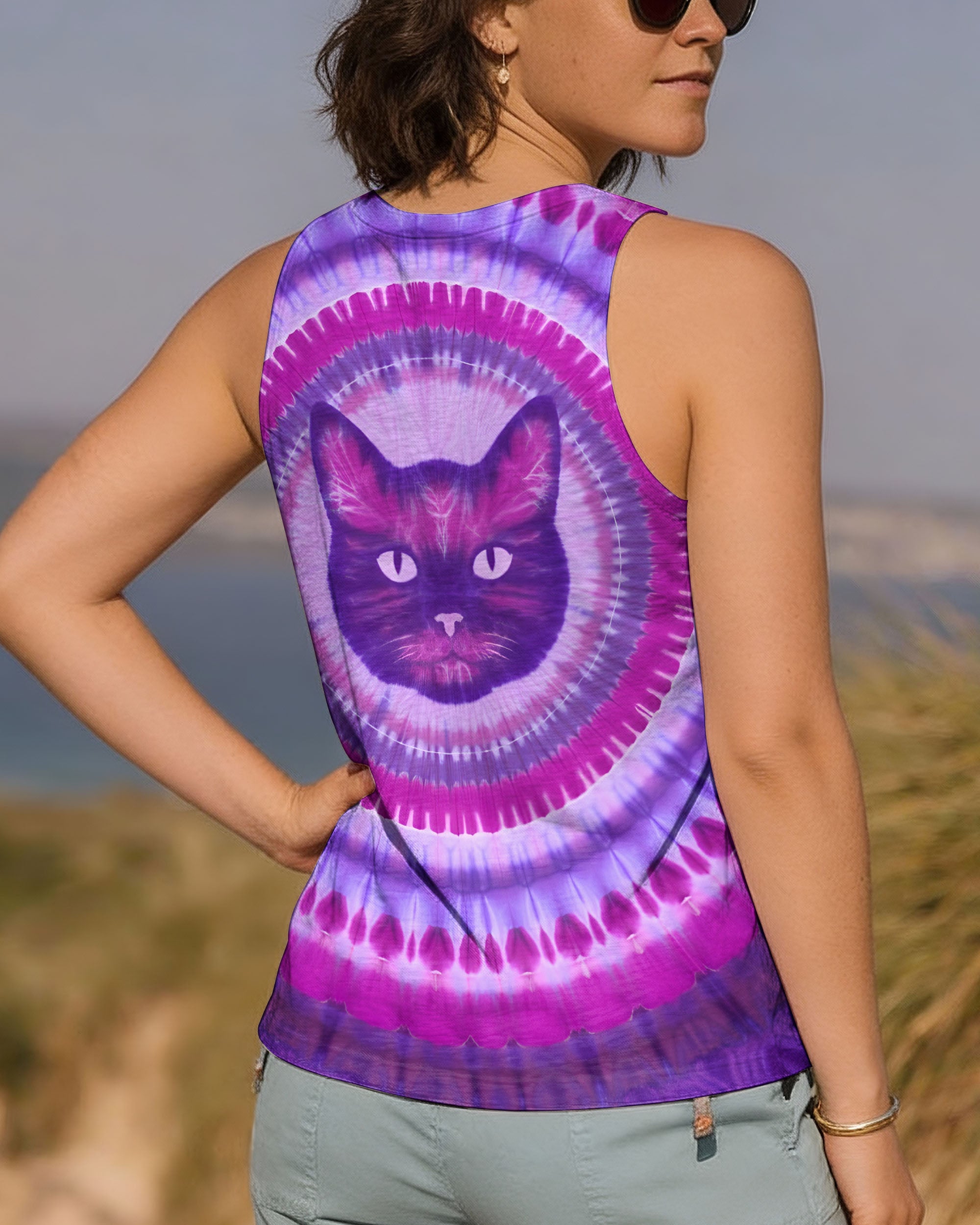 PURPLE CAT AURA ALL OVER PRINT - TYQY0701262