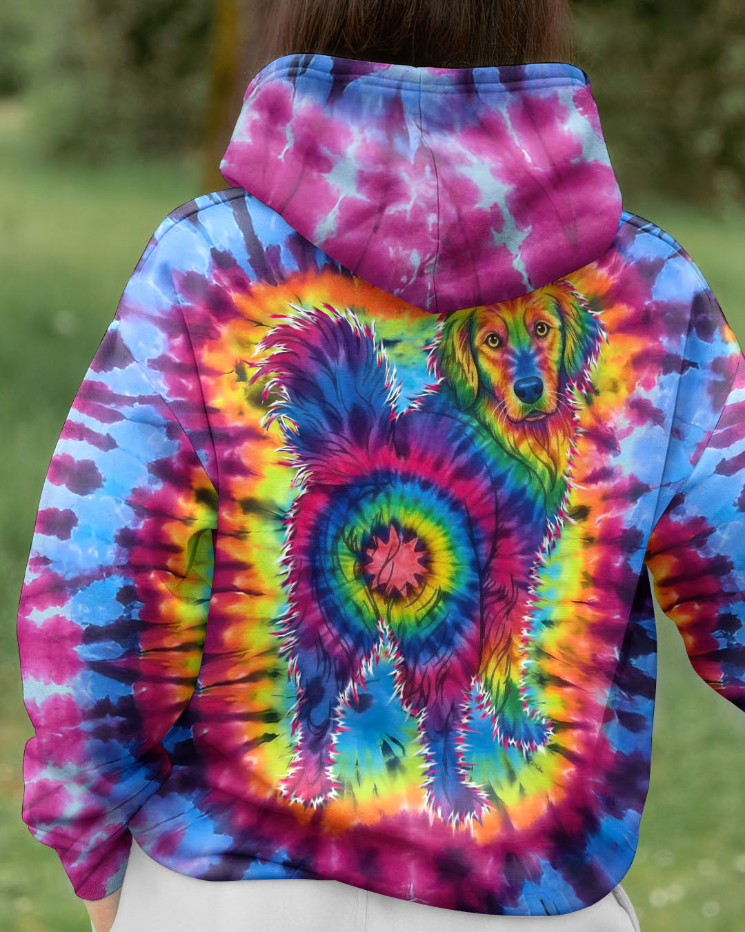 GOLDEN RETRIEVER  DOG SWIRL ALL OVER PRINT - TLTW0701263