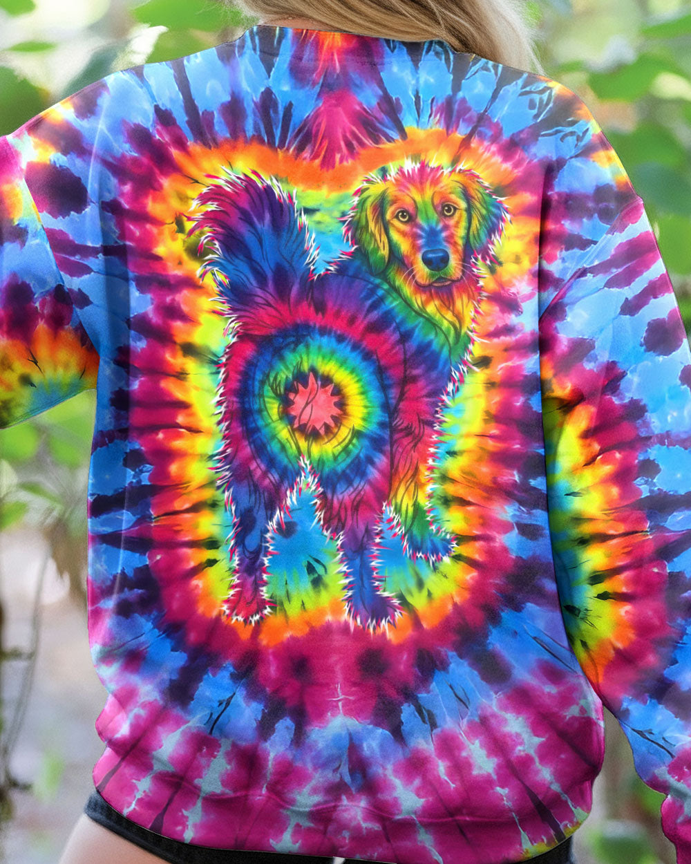 GOLDEN RETRIEVER  DOG SWIRL ALL OVER PRINT - TLTW0701263