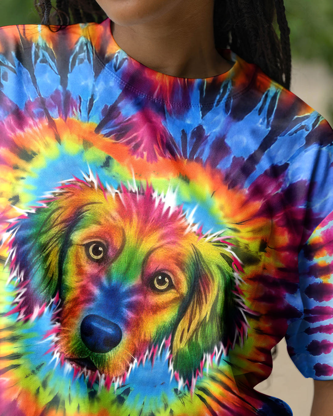 GOLDEN RETRIEVER  DOG SWIRL ALL OVER PRINT - TLTW0701263