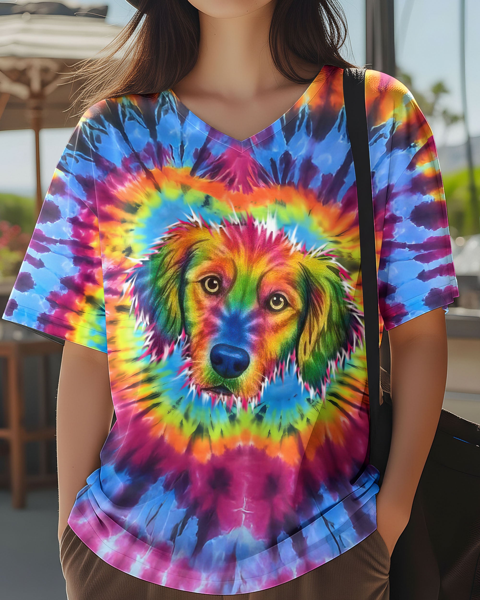 GOLDEN RETRIEVER  DOG SWIRL ALL OVER PRINT - TLTW0701263