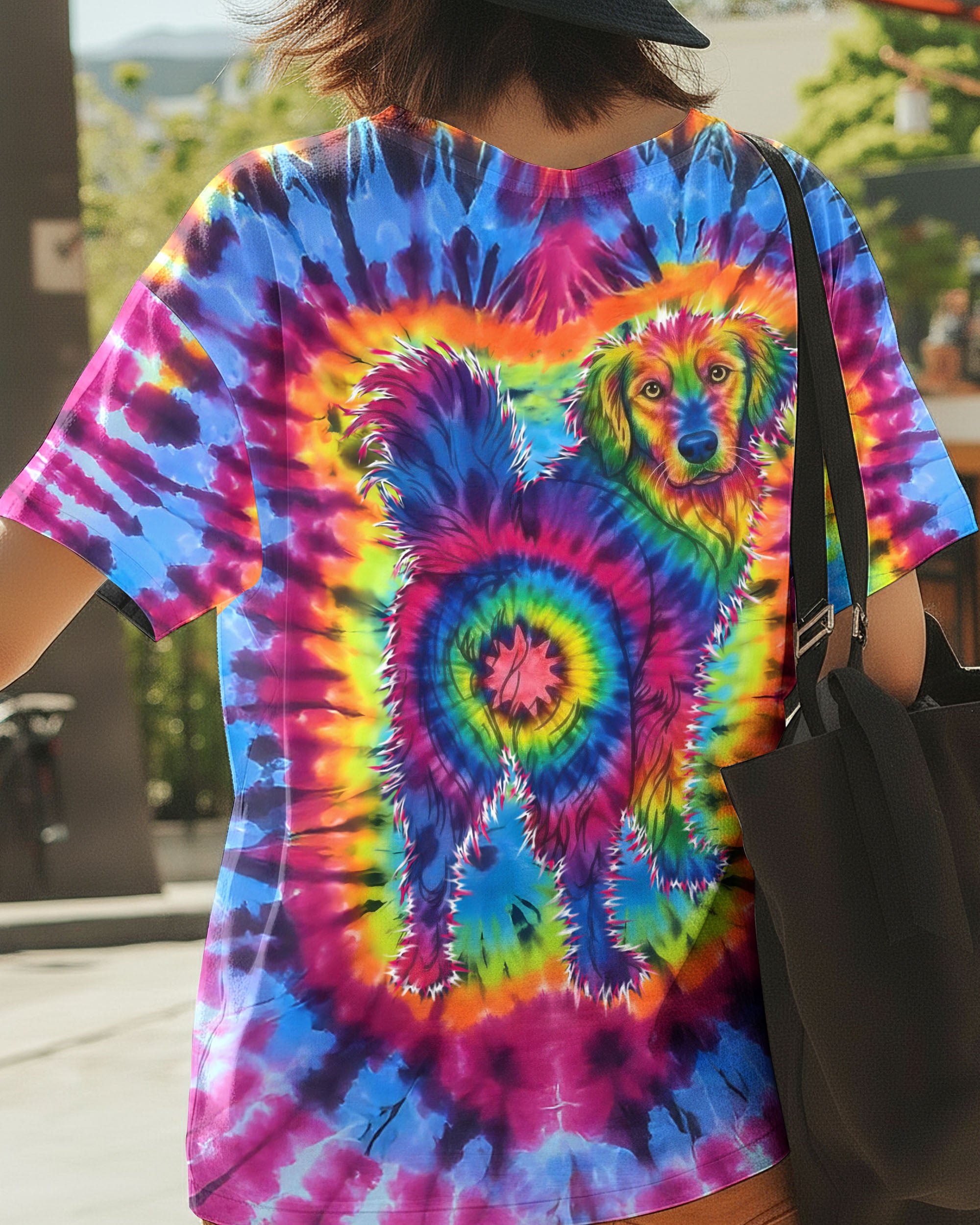 GOLDEN RETRIEVER  DOG SWIRL ALL OVER PRINT - TLTW0701263