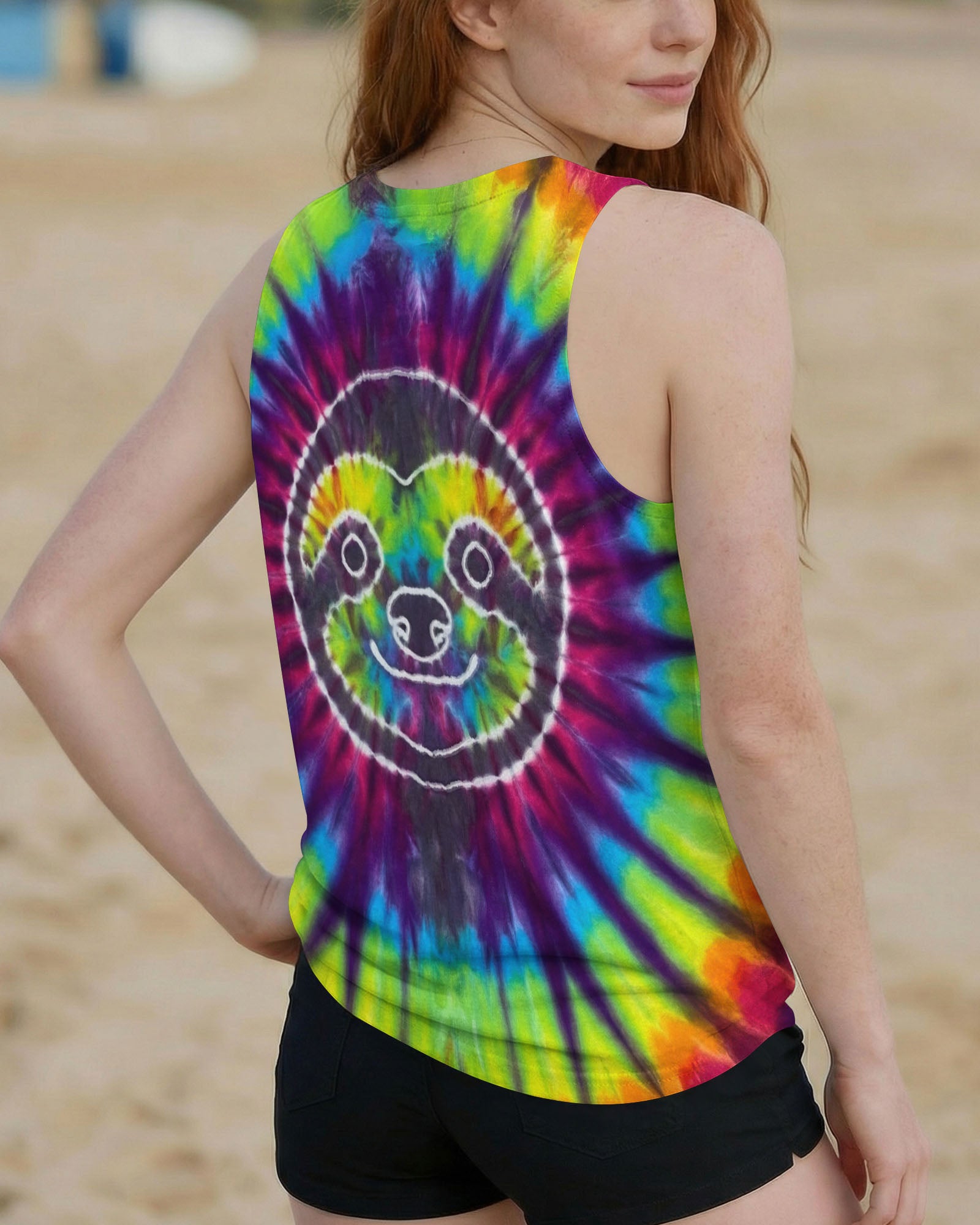 SLOTH COLORFUL SWIRL ALL OVER PRINT  - TLTW0704263