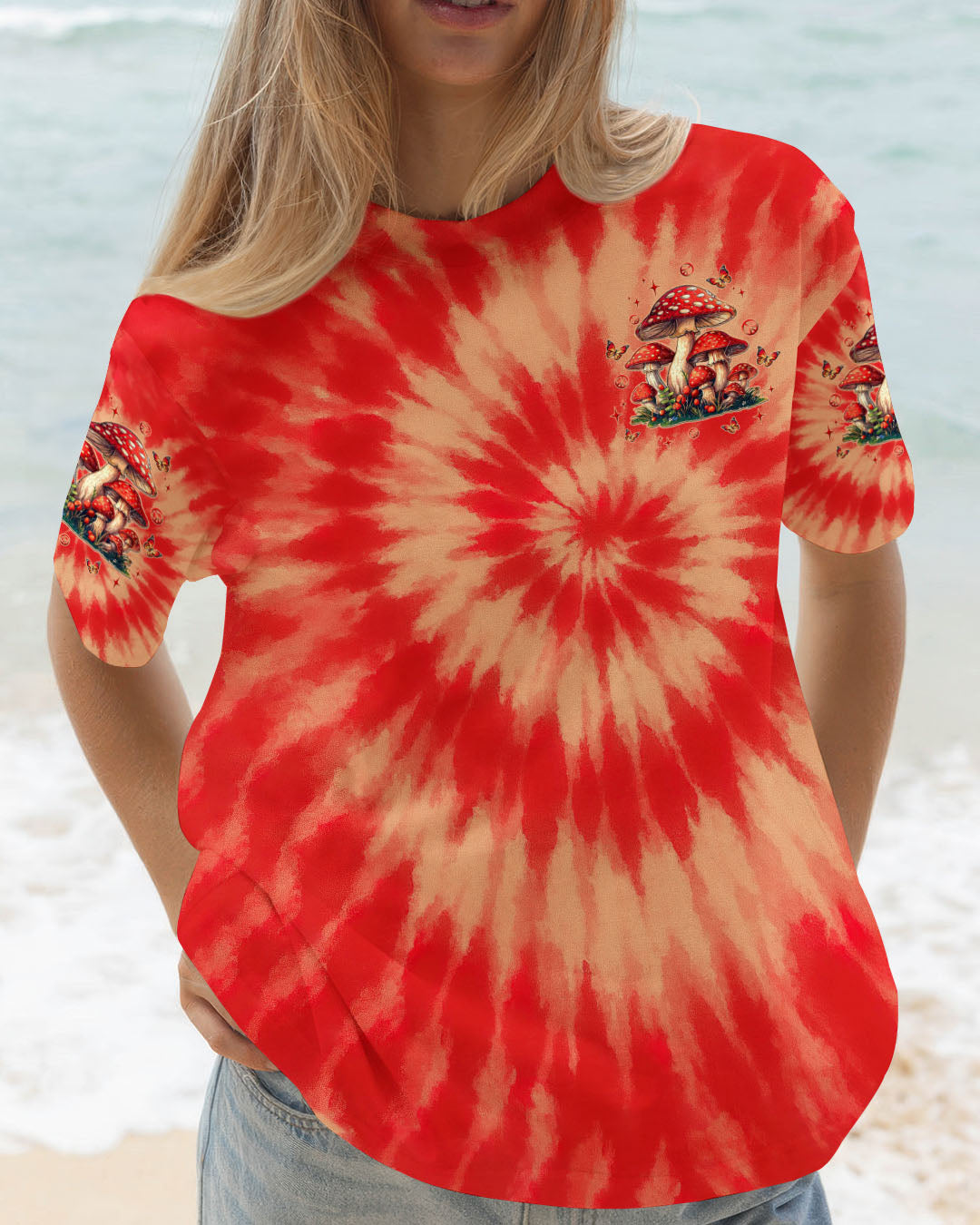 EAT MUSHROOMS SEE THE UNIVERSE TIE DYE ALL OVER PRINT - TLTW0710251