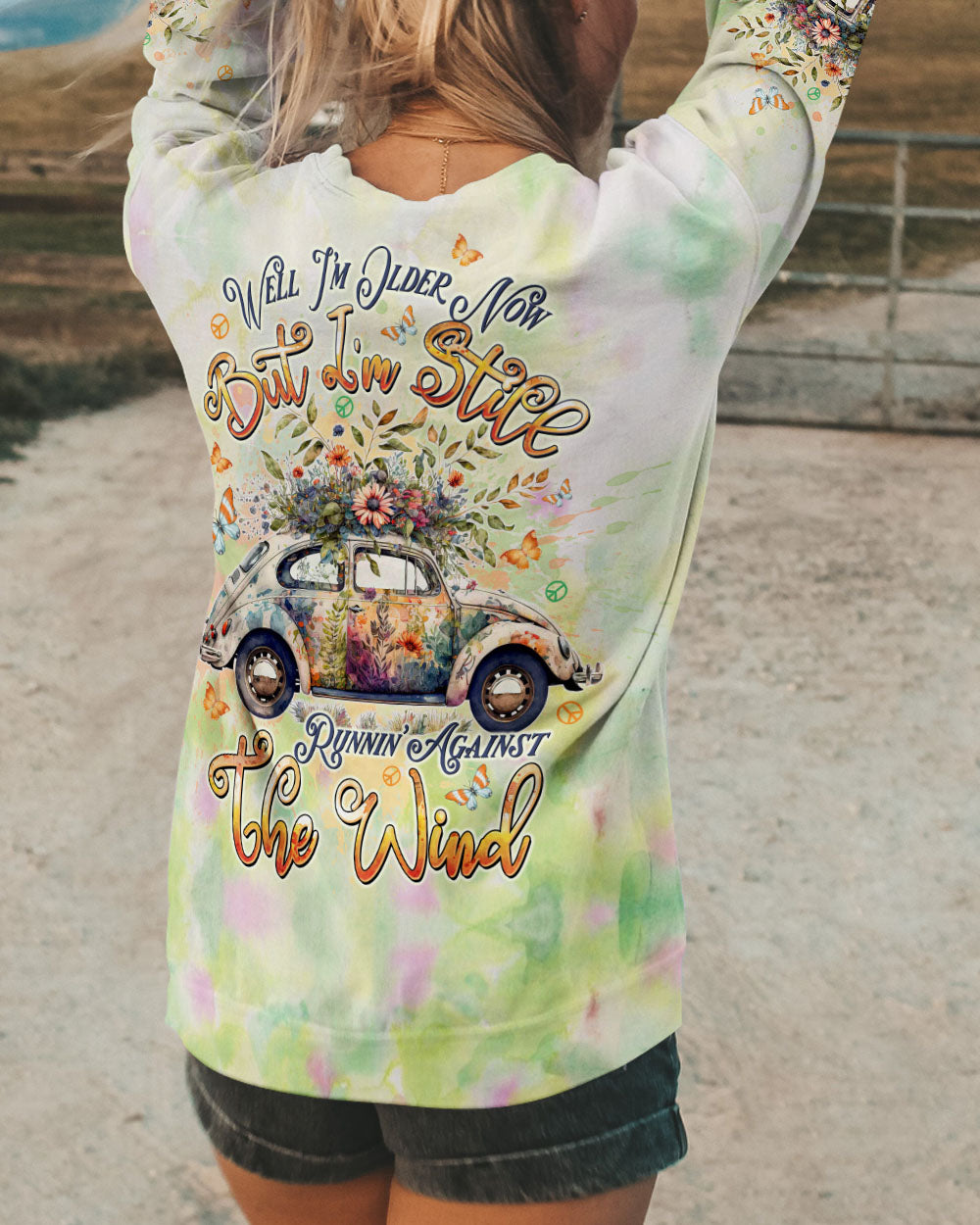RUNNING AGAINST THE WIND CAR ALL OVER PRINT  - TLTW0803252