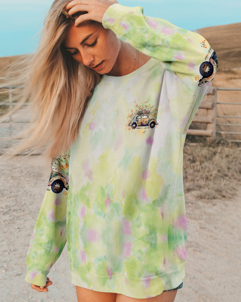 RUNNING AGAINST THE WIND CAR ALL OVER PRINT  - TLTW0803252