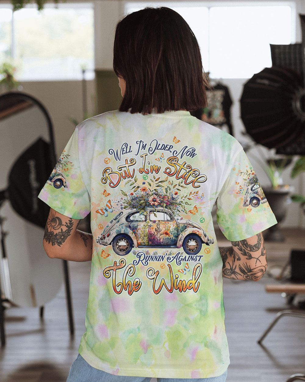 RUNNING AGAINST THE WIND CAR ALL OVER PRINT  - TLTW0803252