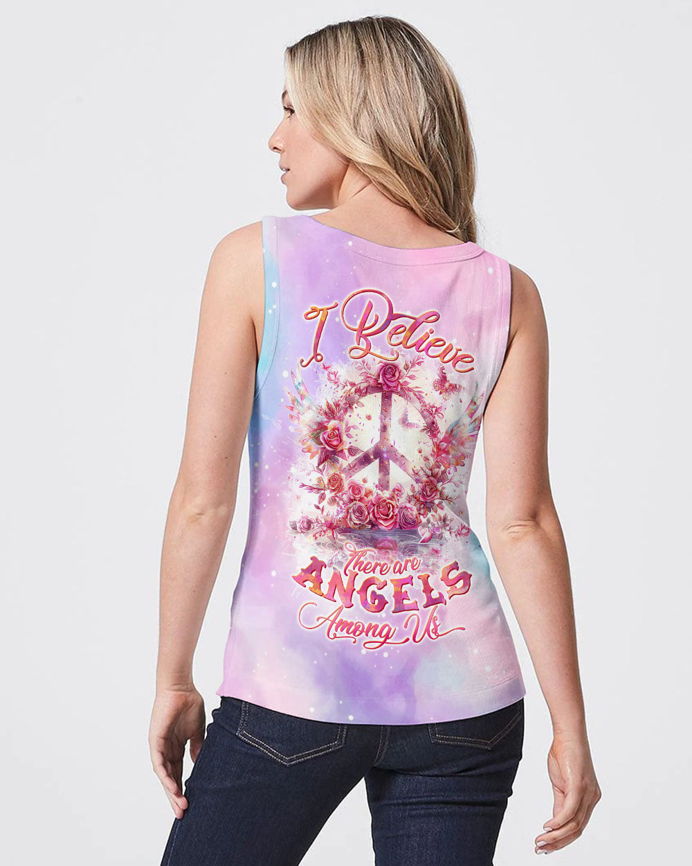 I BELIEVE THERE ARE ANGELS AMONG US PEACE ALL OVER PRINT - TLTW0804244