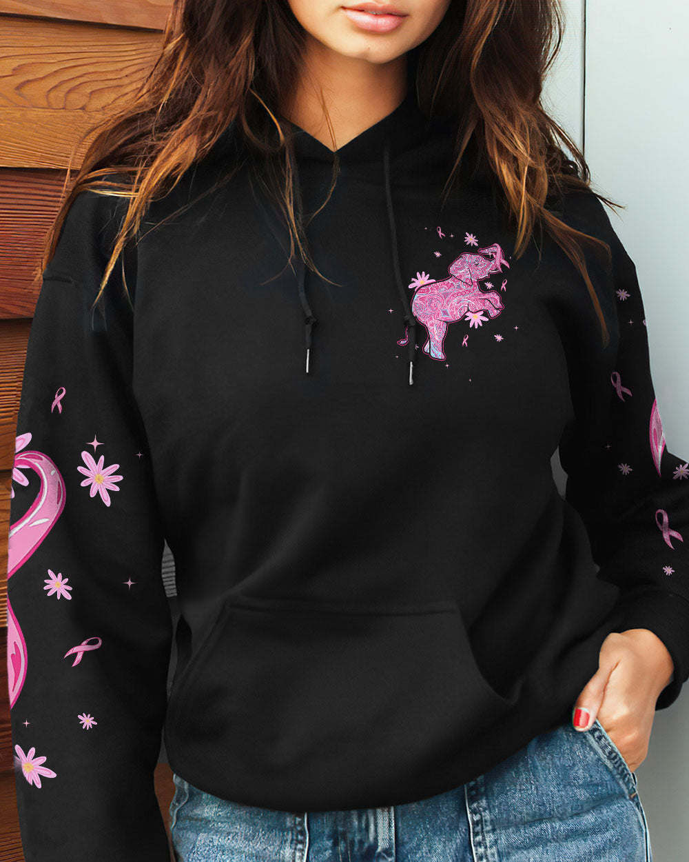 PINK STRENGTH ELEPHANT ALL OVER PRINT - TLTW0808232