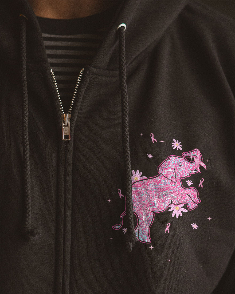 PINK STRENGTH ELEPHANT ALL OVER PRINT - TLTW0808232
