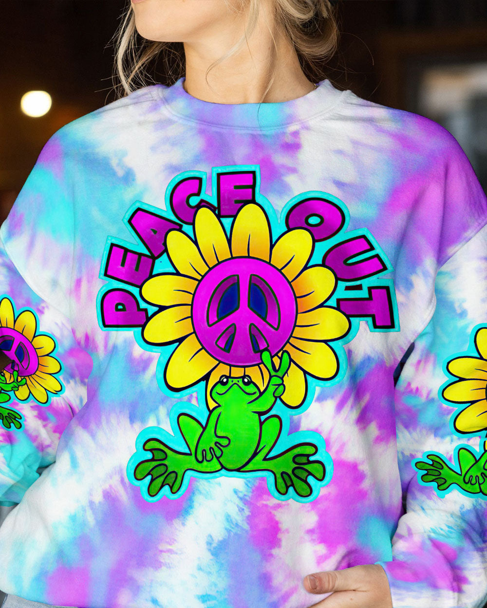 PEACE OUT FROG ALL OVER PRINT - TLTW0906235