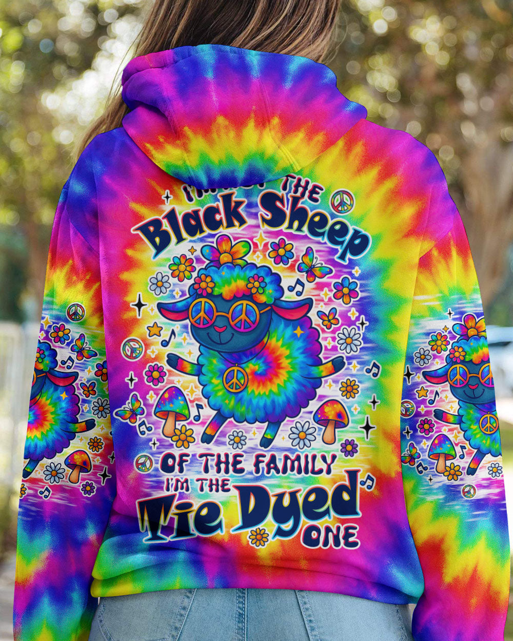 I'M NOT THE BLACK SHEEP TIE DYE ALL OVER PRINT  - TLTW0907251