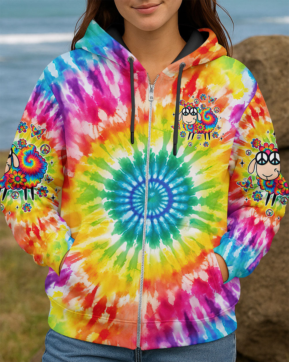 I PREFER TIE DYE AND CHAOS SHEEP TIE DYE ALL OVER PRINT - TLTW0909252