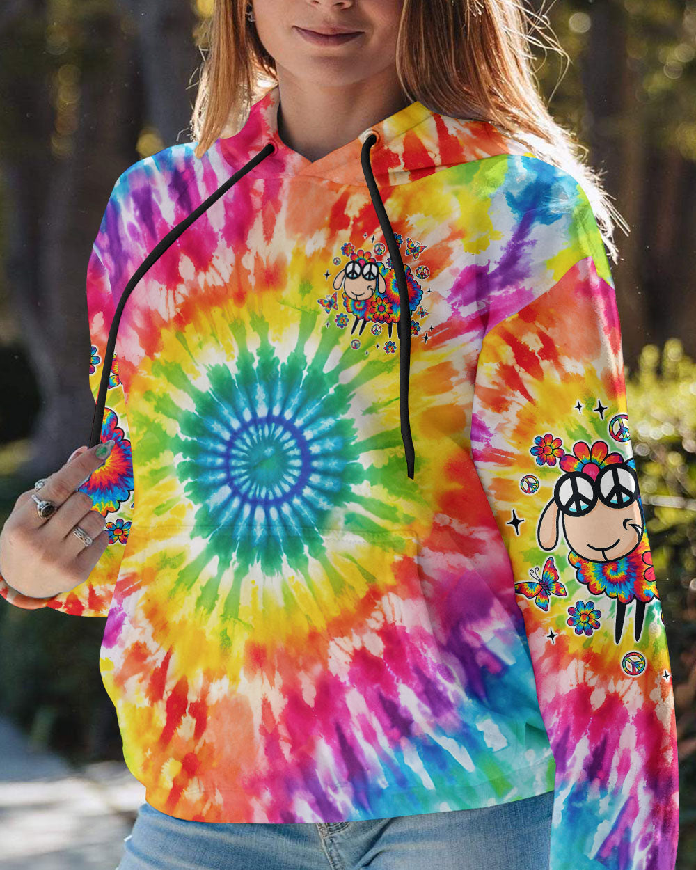 I PREFER TIE DYE AND CHAOS SHEEP TIE DYE ALL OVER PRINT - TLTW0909252