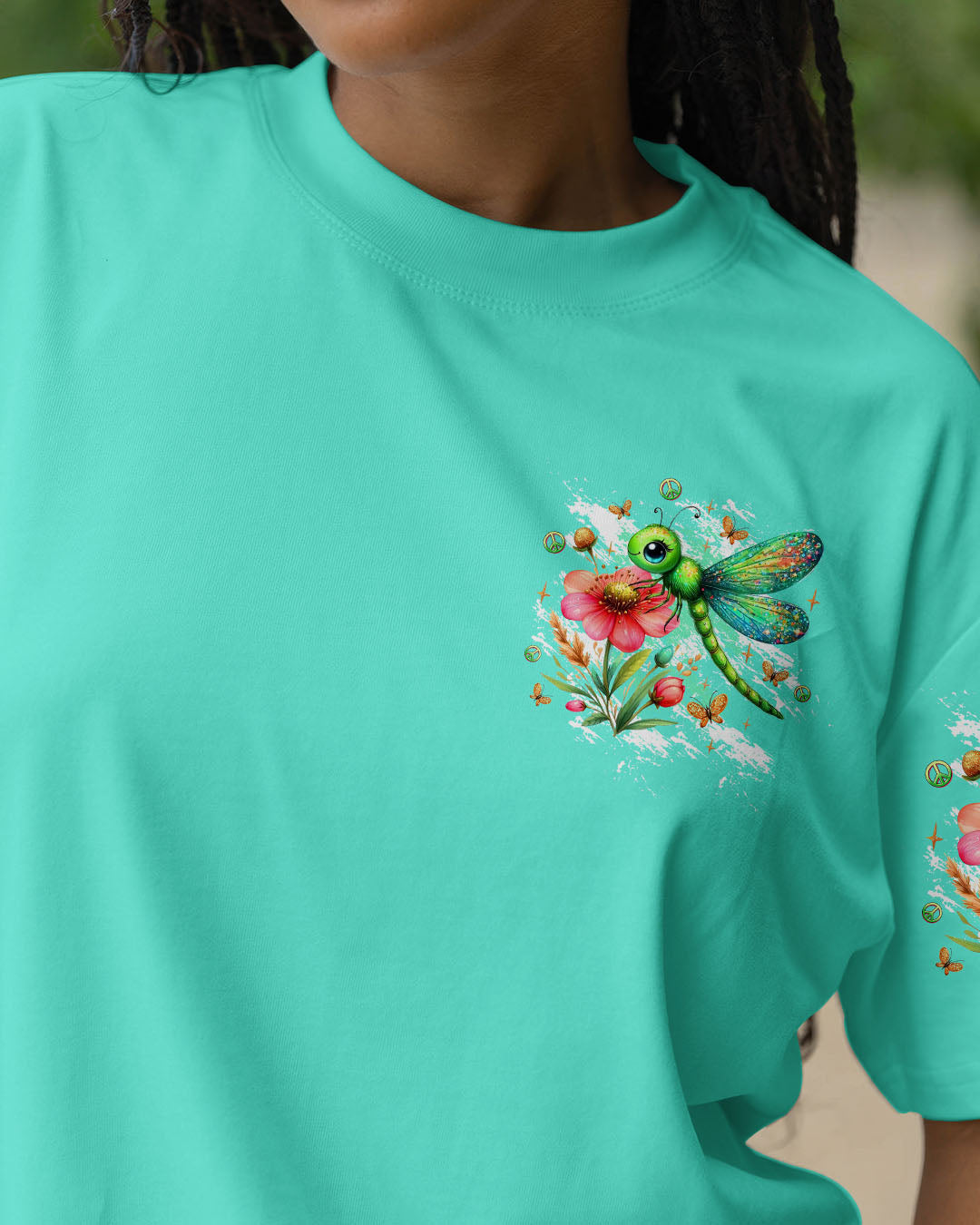 JUST BREATHE  BUTTERFLY DRAGONFLY ALL OVER PRINT - TLTW0910254