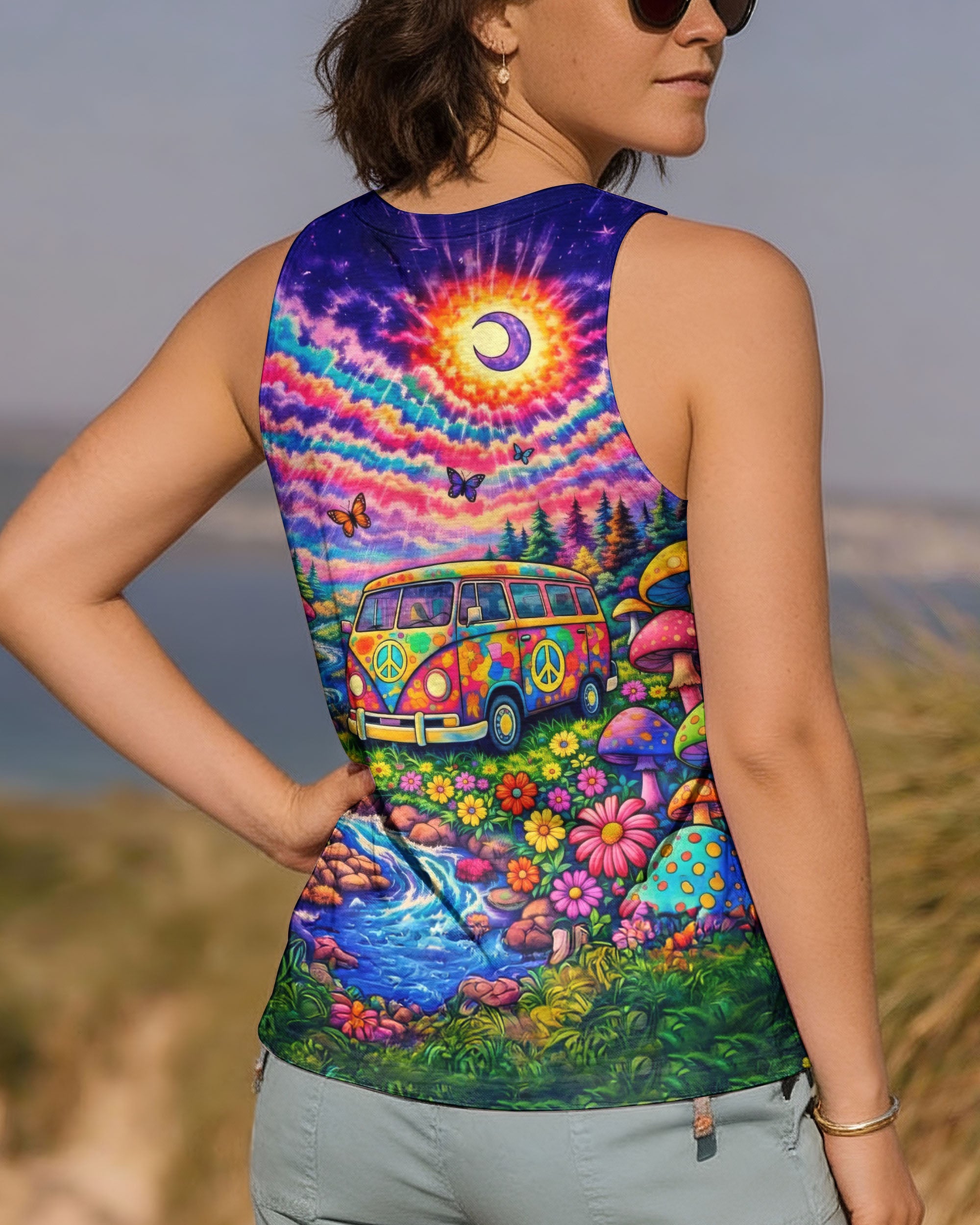 HIPPIE BUS NATURE SWIRL ALL OVER PRINT - TLTW1001262