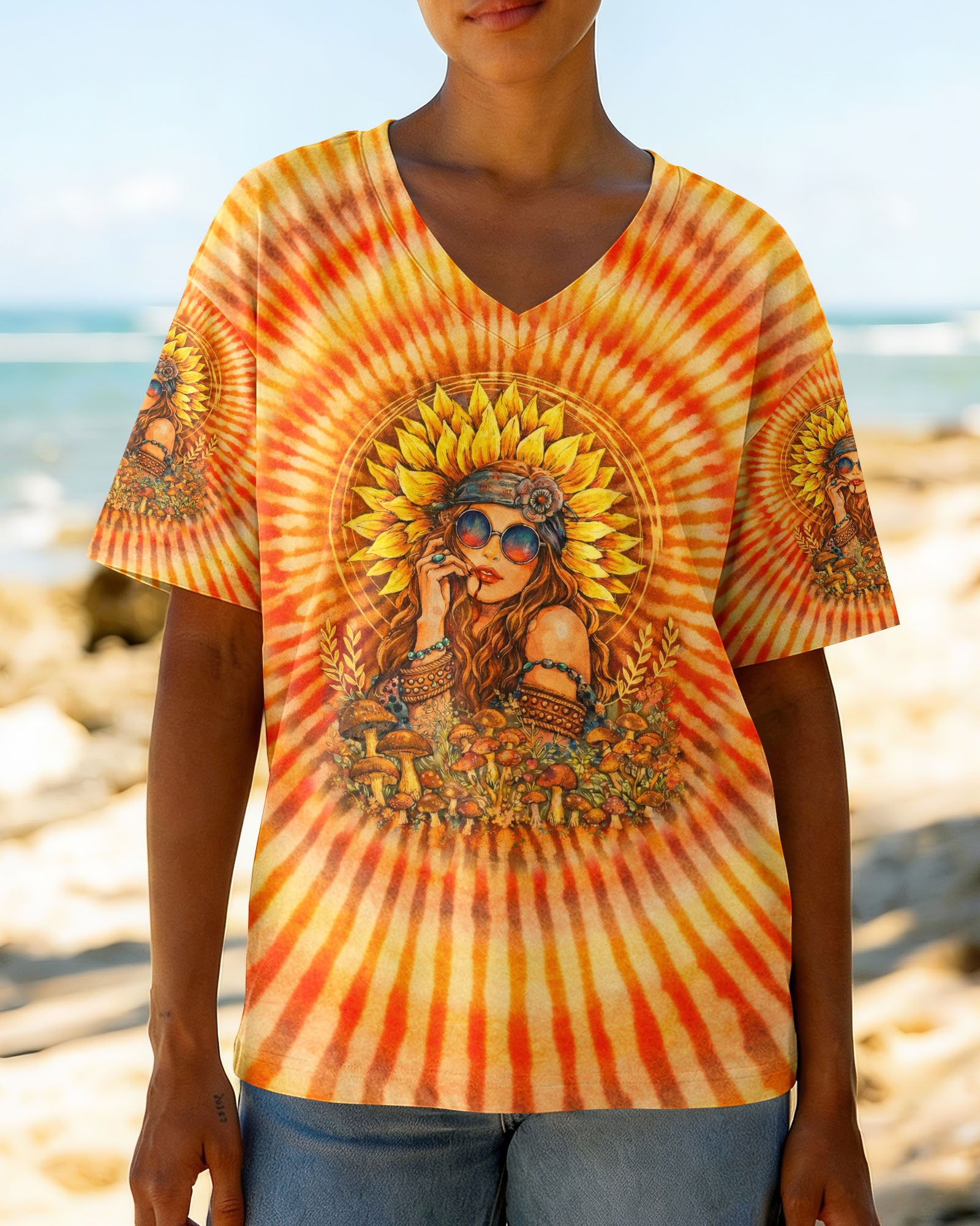 SHE IS SUNSHINE SWIRL ALL OVER PRINT  - TLTW1002262