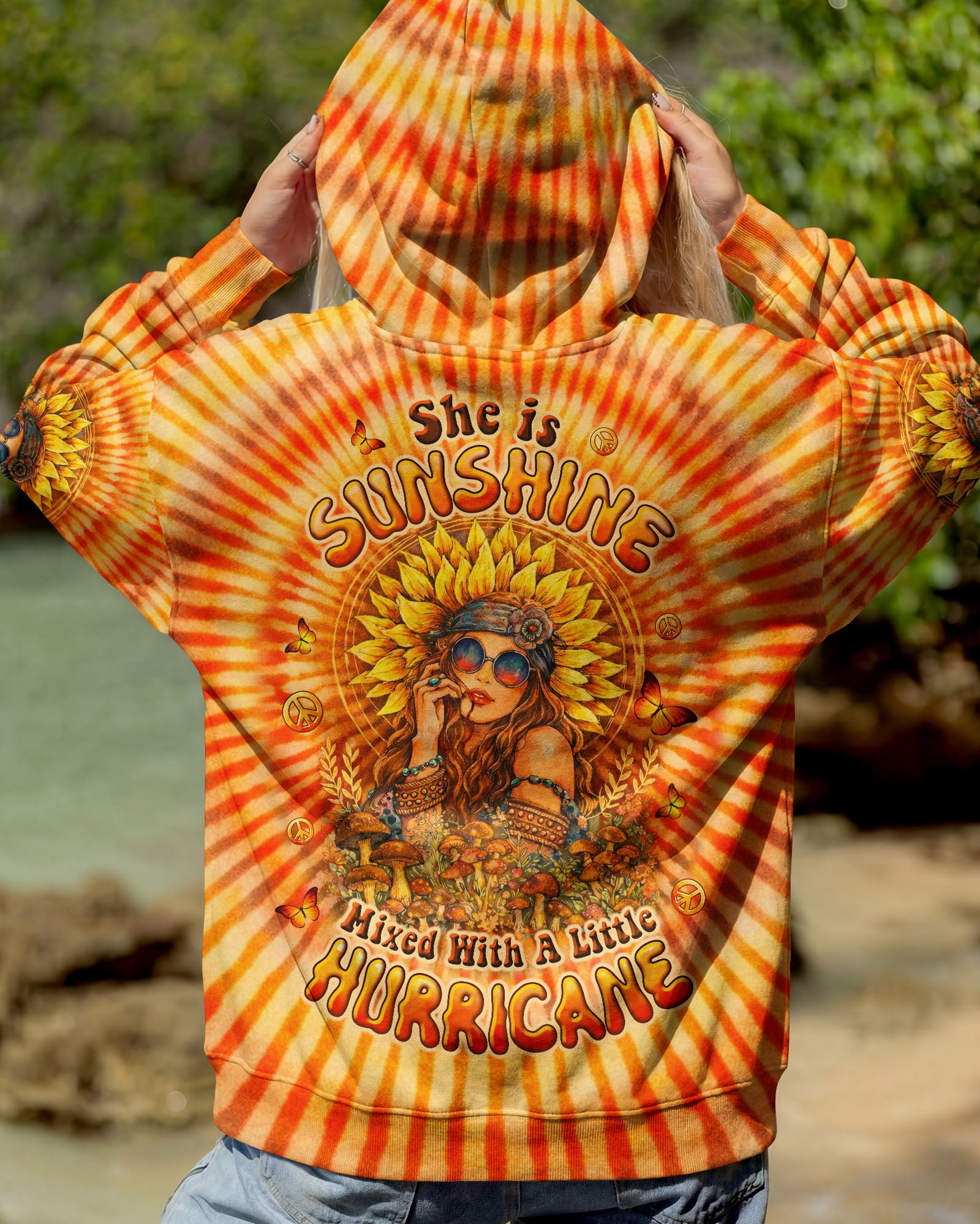 SHE IS SUNSHINE SWIRL ALL OVER PRINT  - TLTW1002262