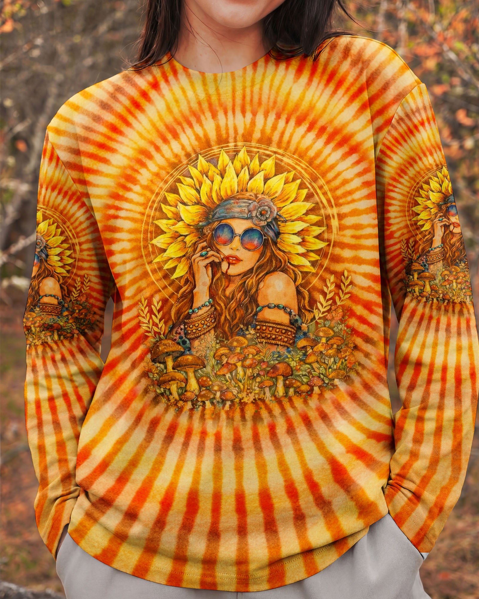 SHE IS SUNSHINE SWIRL ALL OVER PRINT  - TLTW1002262
