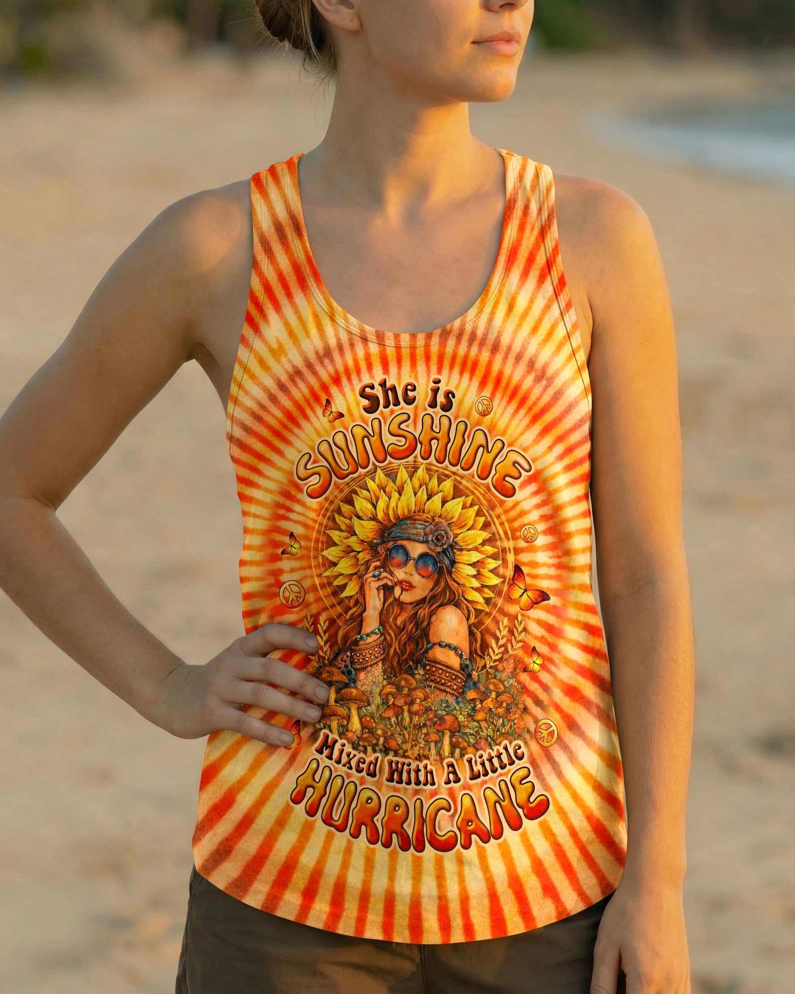 SHE IS SUNSHINE SWIRL ALL OVER PRINT  - TLTW1002262