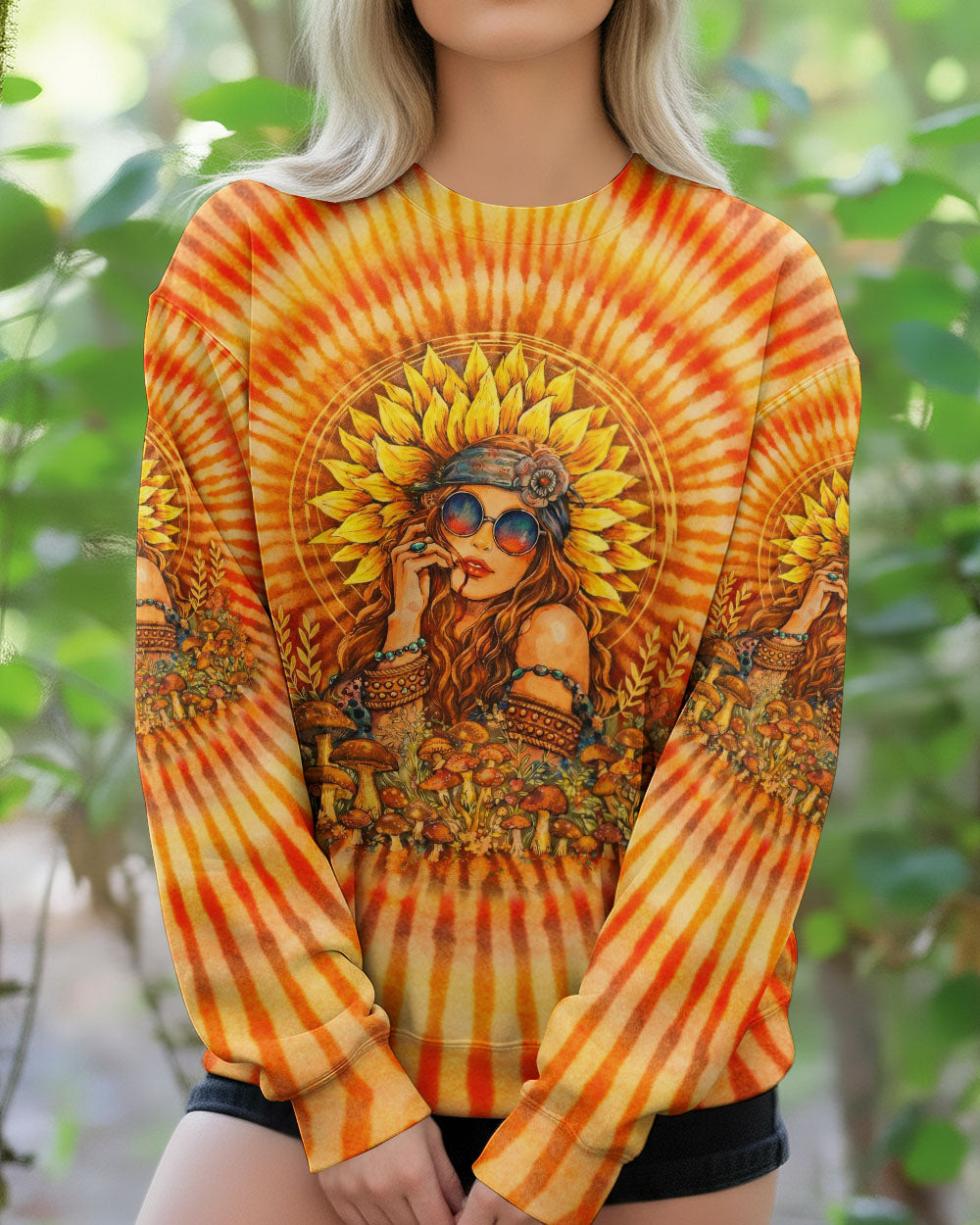 SHE IS SUNSHINE SWIRL ALL OVER PRINT  - TLTW1002262