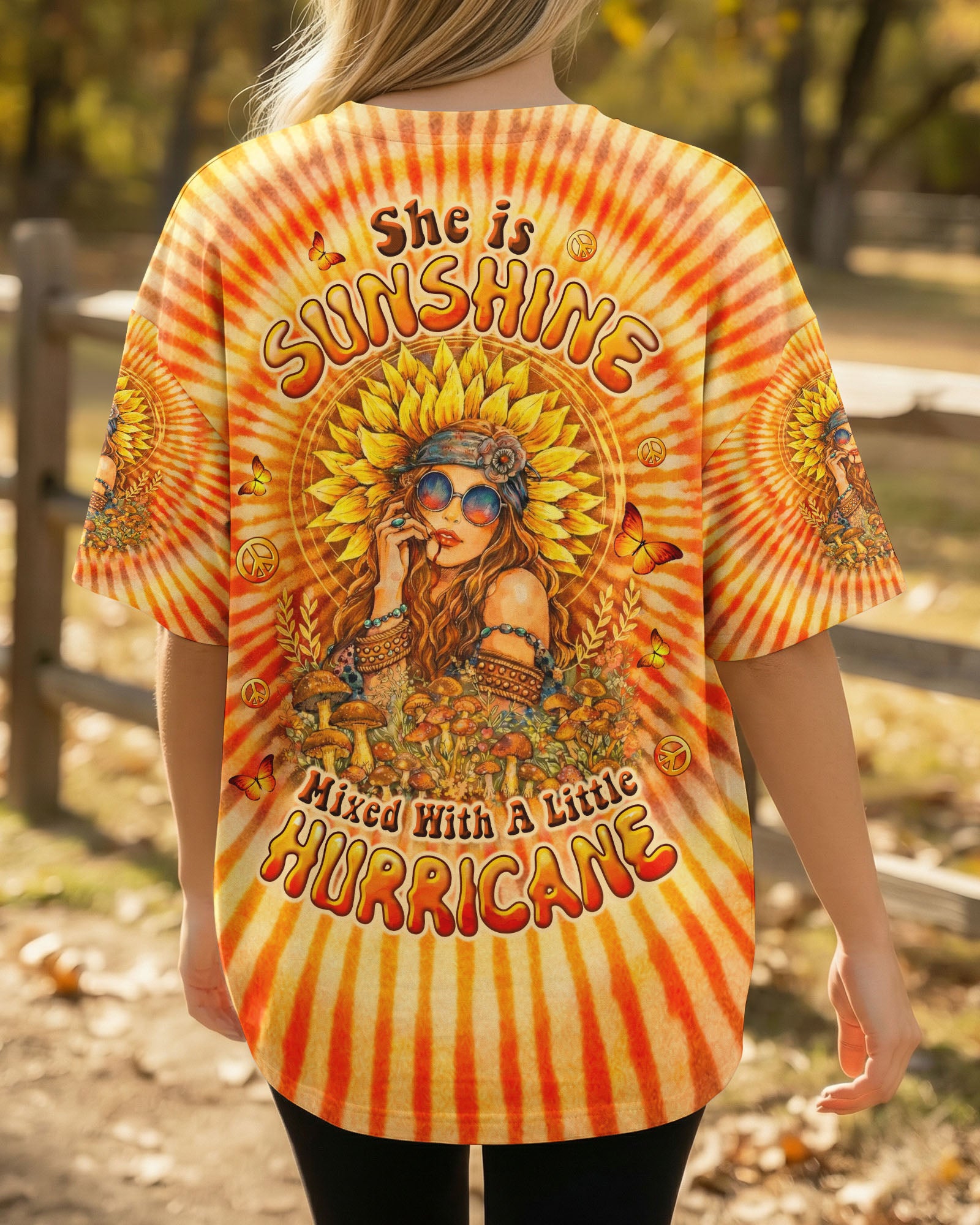 SHE IS SUNSHINE SWIRL ALL OVER PRINT  - TLTW1002262