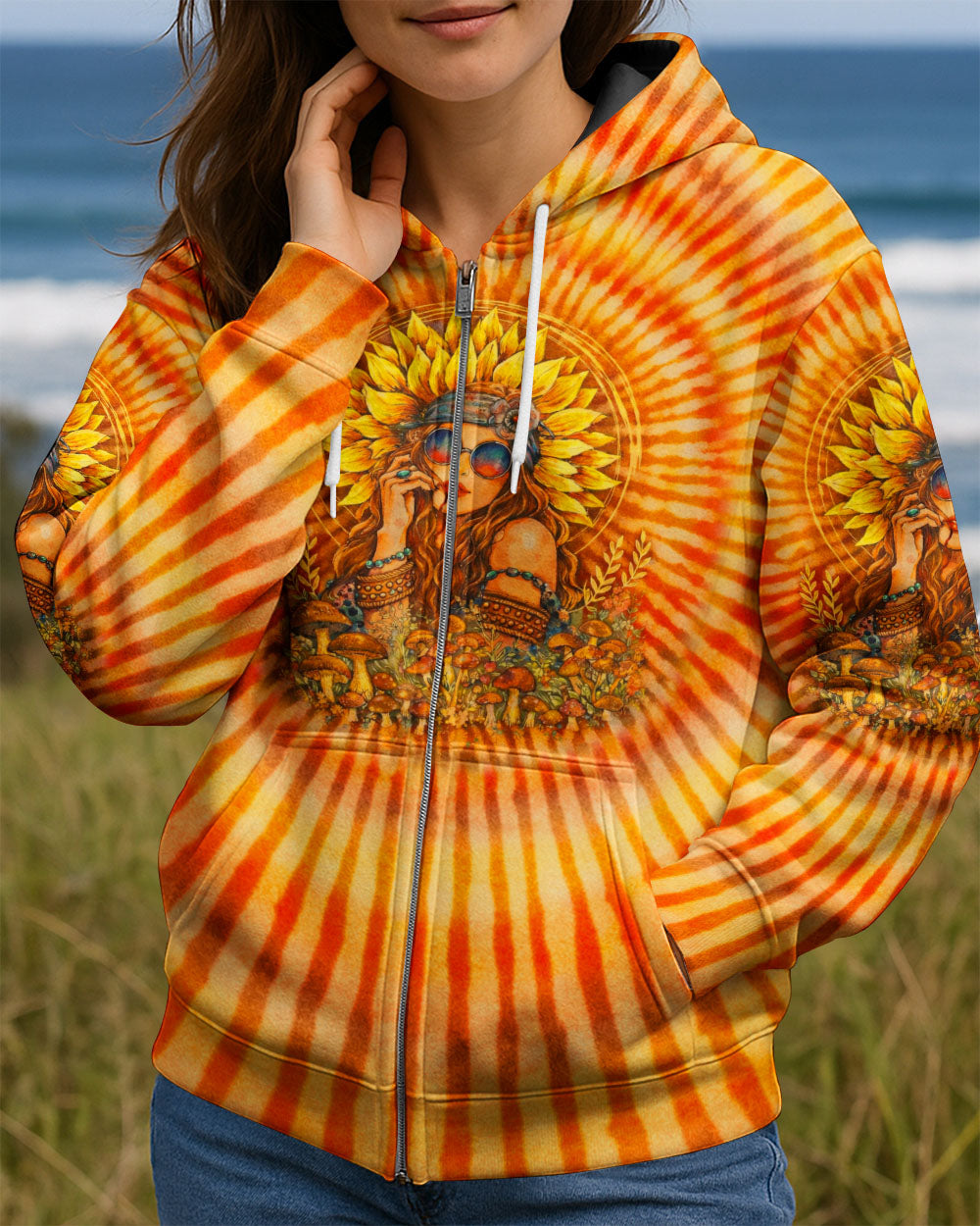 SHE IS SUNSHINE SWIRL ALL OVER PRINT  - TLTW1002262