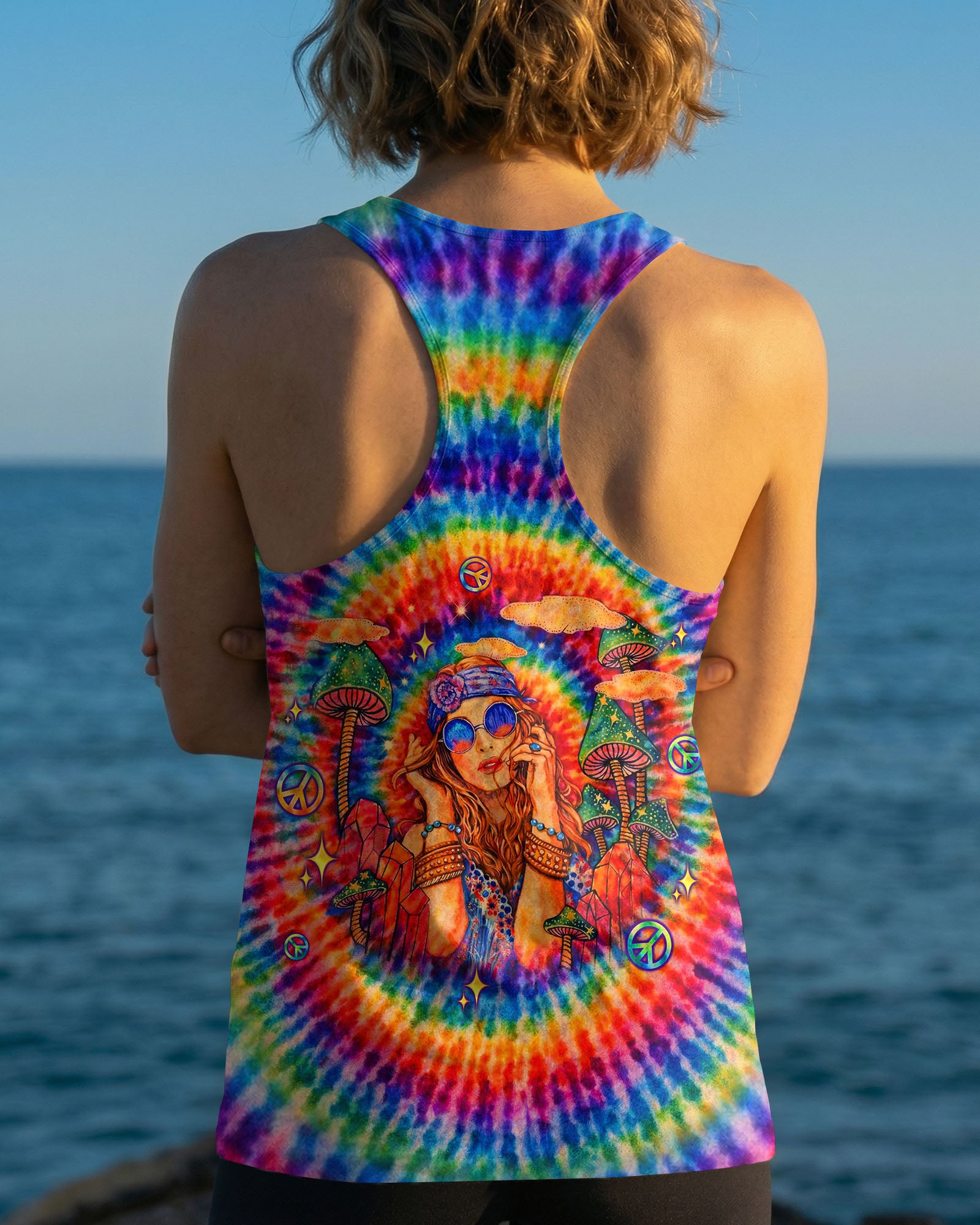 EAT MUSHROOMS SEE THE UNIVERSE SWIRL ALL OVER PRINT  - TLTW1002263