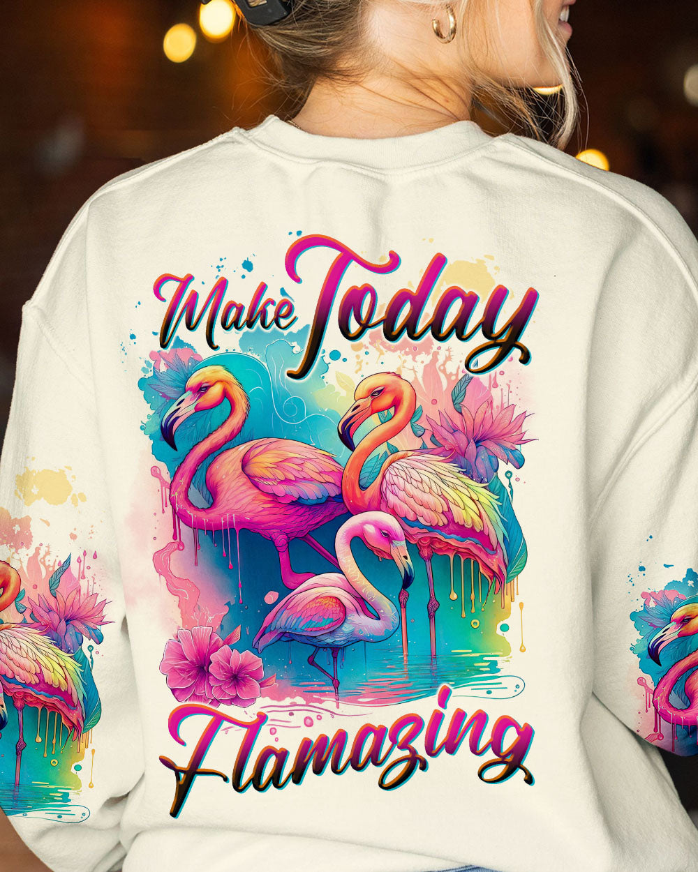 MAKE TODAY FLAMAZING WATERCOLOR ALL OVER PRINT - TLTW1006231