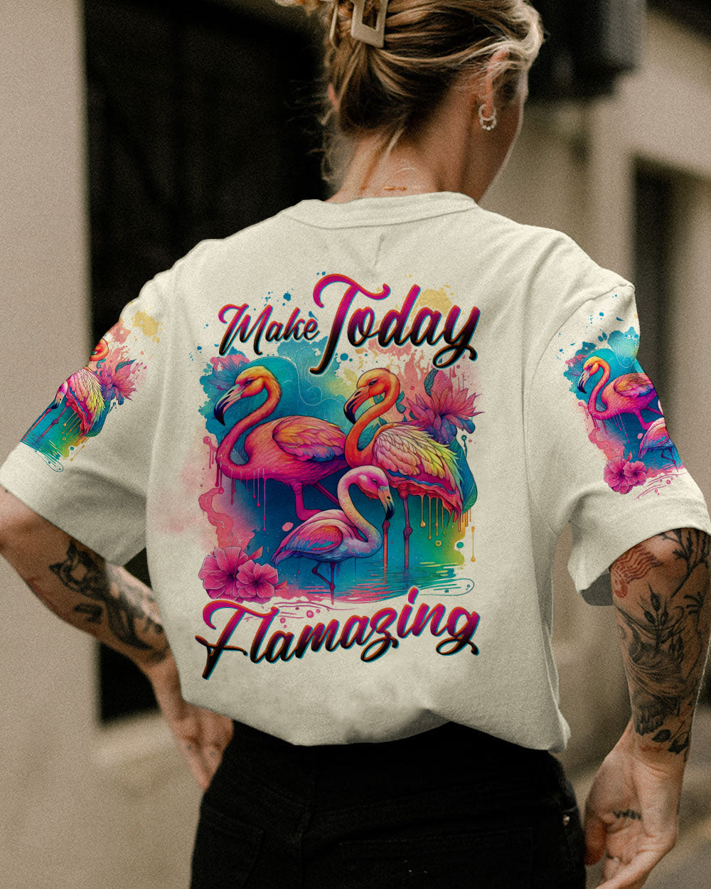 MAKE TODAY FLAMAZING WATERCOLOR ALL OVER PRINT - TLTW1006231