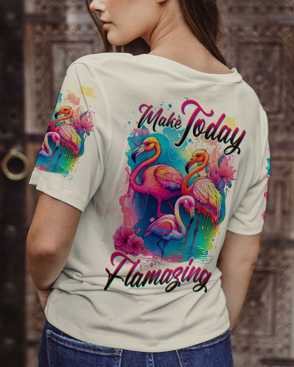 MAKE TODAY FLAMAZING WATERCOLOR ALL OVER PRINT - TLTW1006231
